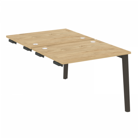 Onix Wood Стол-приставка двойной OW.D.SPR-1.8 Тиквуд Светлый/Дуб Темный/Металл Антрацит 980*1635*750